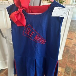 Kids Casual Dress - Blue and Red